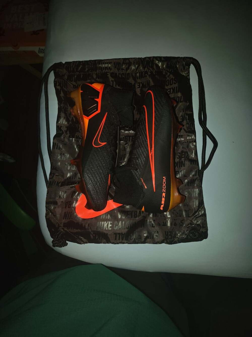 Nike Mercurial Superfly 10 Elite FG Black Laser Orange mens size 7